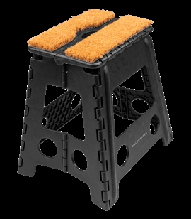 Foldbar skammel med kokosfibermåtte